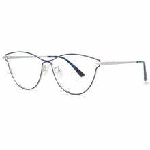 Load image into Gallery viewer, 54006 Style Cat Eye Metal Anti Blue Light Optical Glasses Frames Women Computer Eyeglasses Prescription Glasses