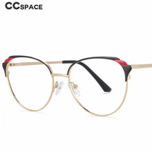 Load image into Gallery viewer, 54007 The Cat Eye Anti Blue Light Optical Metal Glasses Frames Women Computer Eyeglasses