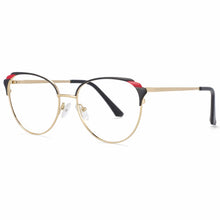 Load image into Gallery viewer, 54007 The Cat Eye Anti Blue Light Optical Metal Glasses Frames Women Computer Eyeglasses