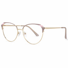 Load image into Gallery viewer, 54007 The Cat Eye Anti Blue Light Optical Metal Glasses Frames Women Computer Eyeglasses