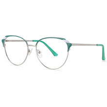 Load image into Gallery viewer, 54007 The Cat Eye Anti Blue Light Optical Metal Glasses Frames Women Computer Eyeglasses