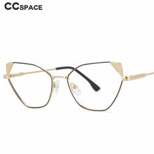 Load image into Gallery viewer, 54008 Metal Cat Eye Women Anti Blue Light Optical Glasses Frames Computer Eyeglasses