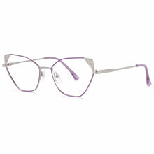 Load image into Gallery viewer, 54008 Metal Cat Eye Women Anti Blue Light Optical Glasses Frames Computer Eyeglasses