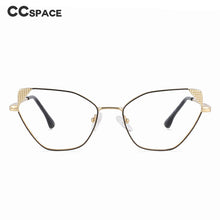 Load image into Gallery viewer, 54008 Metal Cat Eye Women Anti Blue Light Optical Glasses Frames Computer Eyeglasses