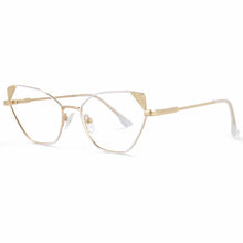 Load image into Gallery viewer, 54008 Metal Cat Eye Women Anti Blue Light Optical Glasses Frames Computer Eyeglasses