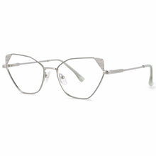 Load image into Gallery viewer, 54008 Metal Cat Eye Women Anti Blue Light Optical Glasses Frames Computer Eyeglasses