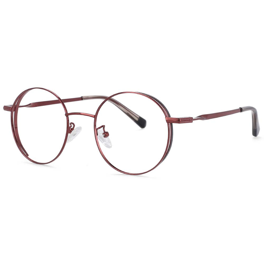 54009 Retro Round Anti Blue Light Optical Glasses Frames Men Women Computer Eyeglasses