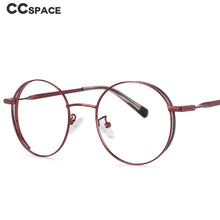 Load image into Gallery viewer, 54009 Retro Round Anti Blue Light Optical Glasses Frames Men Women Computer Eyeglasses