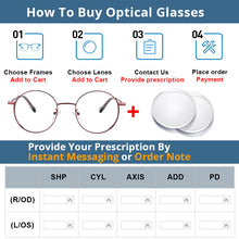 Load image into Gallery viewer, 54009 Retro Round Anti Blue Light Optical Glasses Frames Men Women Computer Eyeglasses