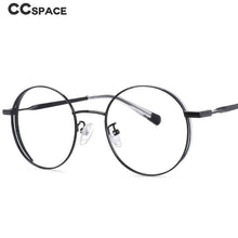 Load image into Gallery viewer, 54009 Retro Round Anti Blue Light Optical Glasses Frames Men Women Computer Eyeglasses