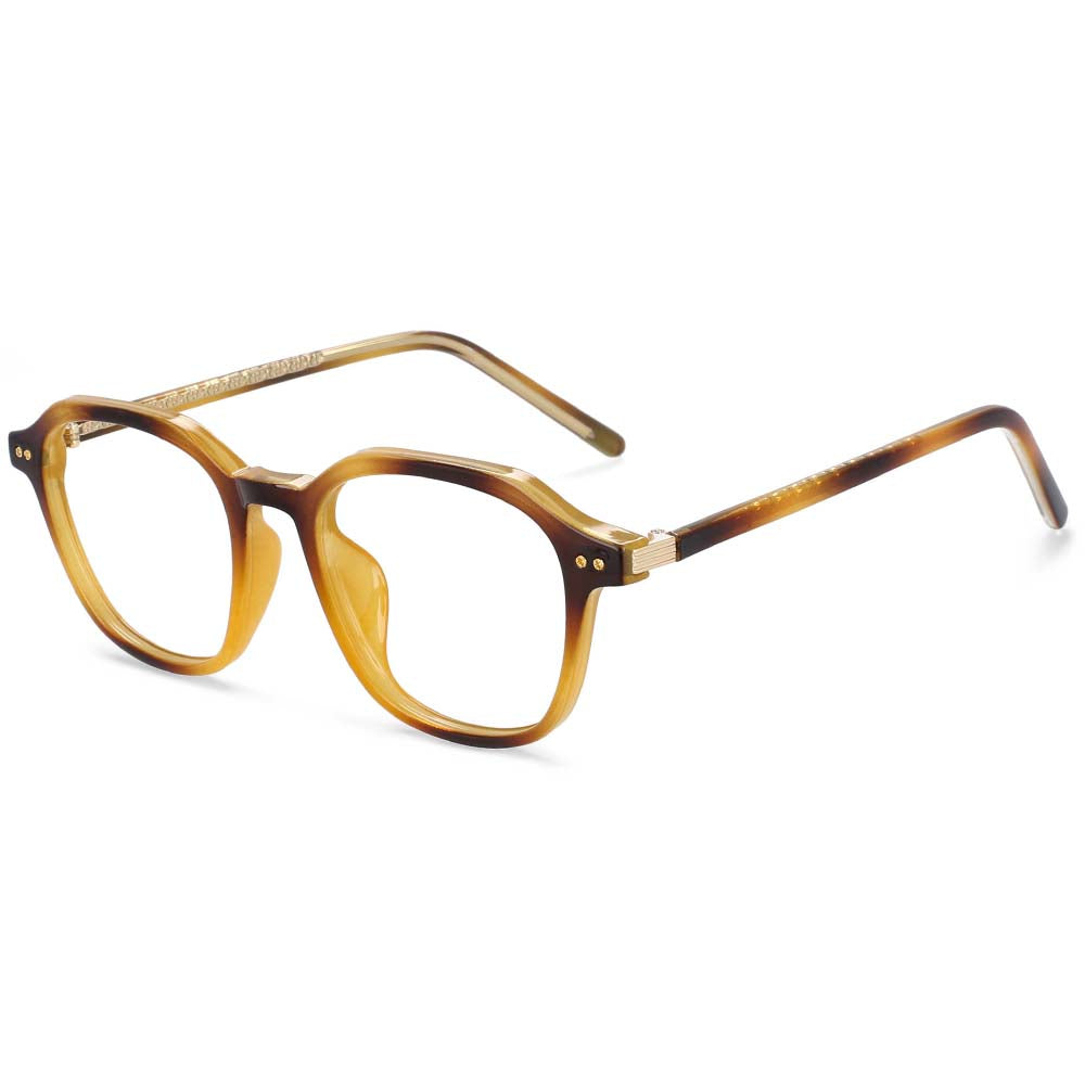 54012 Retro Rivet Plastic Titanium Anti Blue Light Optical Glasses Frames Men Women TR90 Computer Eyeglasses