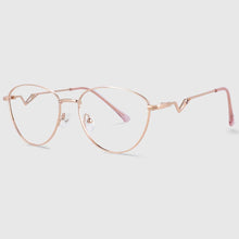 Load image into Gallery viewer, 54017 Retro Metal Cat Eye Optical Glasses Frames Women Computer Eyeglasses