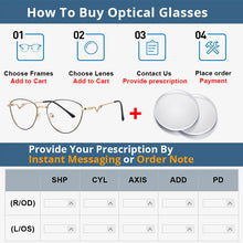 Load image into Gallery viewer, 54017 Retro Metal Cat Eye Optical Glasses Frames Women Computer Eyeglasses