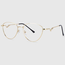 Load image into Gallery viewer, 54017 Retro Metal Cat Eye Optical Glasses Frames Women Computer Eyeglasses