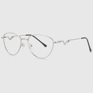54017 Retro Metal Cat Eye Optical Glasses Frames Women Computer Eyeglasses