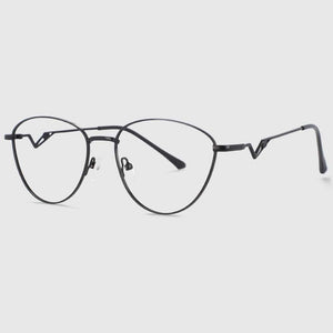 54017 Retro Metal Cat Eye Optical Glasses Frames Women Computer Eyeglasses