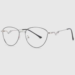 54017 Retro Metal Cat Eye Optical Glasses Frames Women Computer Eyeglasses