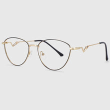 Load image into Gallery viewer, 54017 Retro Metal Cat Eye Optical Glasses Frames Women Computer Eyeglasses