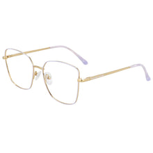 Load image into Gallery viewer, 54021 Square Metal Anti Blue Light Optical Glasses Frames Women Myopia Eyewear Computer Eyeglasses