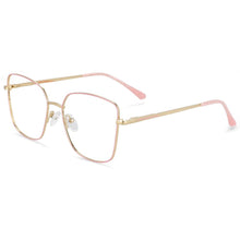 Load image into Gallery viewer, 54021 Square Metal Anti Blue Light Optical Glasses Frames Women Myopia Eyewear Computer Eyeglasses