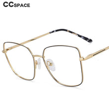 Load image into Gallery viewer, 54021 Square Metal Anti Blue Light Optical Glasses Frames Women Myopia Eyewear Computer Eyeglasses