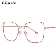 Load image into Gallery viewer, 54021 Square Metal Anti Blue Light Optical Glasses Frames Women Myopia Eyewear Computer Eyeglasses