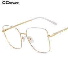 Load image into Gallery viewer, 54021 Square Metal Anti Blue Light Optical Glasses Frames Women Myopia Eyewear Computer Eyeglasses