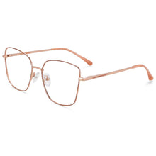 Load image into Gallery viewer, 54021 Square Metal Anti Blue Light Optical Glasses Frames Women Myopia Eyewear Computer Eyeglasses