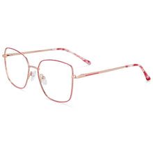 Load image into Gallery viewer, 54021 Square Metal Anti Blue Light Optical Glasses Frames Women Myopia Eyewear Computer Eyeglasses
