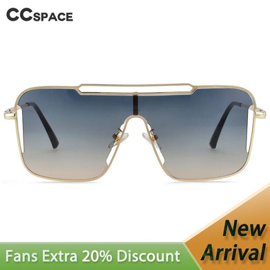 54022 One Lens Square Sunglasses Retro Vintage Men Women's Shades UV400