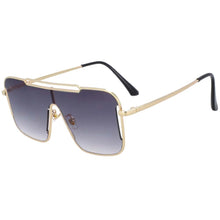 Load image into Gallery viewer, 54022 One Lens Square Sunglasses Retro Vintage Men Women's Shades UV400