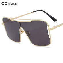 Load image into Gallery viewer, 54022 One Lens Square Sunglasses Retro Vintage Men Women's Shades UV400