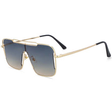Load image into Gallery viewer, 54022 Oversized One Lens Square Goggle Sunglasses Men Women Shades Uv400 Vintage Glasses