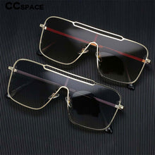 Load image into Gallery viewer, 54022 Oversized One Lens Square Goggle Sunglasses Men Women Shades Uv400 Vintage Glasses