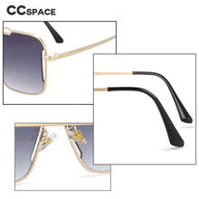Load image into Gallery viewer, 54022 Oversized One Lens Square Goggle Sunglasses Men Women Shades Uv400 Vintage Glasses