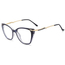 Load image into Gallery viewer, 54023 TR90 Femal Anti Blue Light Optical Glasses Frames Diamond Women Computer Eyeglasses