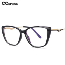 Load image into Gallery viewer, 54025 Cat Eye Anti Blue Light TR90 Optical Glasses Frames Spring Leg Women Computer Eyeglasses