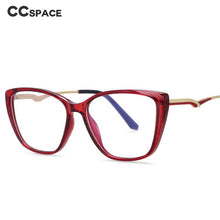 Load image into Gallery viewer, 54025 Cat Eye Anti Blue Light TR90 Optical Glasses Frames Spring Leg Women Computer Eyeglasses