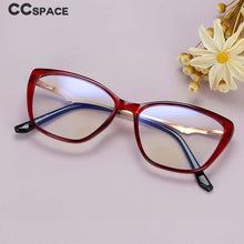Load image into Gallery viewer, 54025 Cat Eye Anti Blue Light TR90 Optical Glasses Frames Spring Leg Women Computer Eyeglasses
