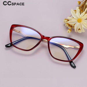54025 Cat Eye Anti Blue Light TR90 Optical Glasses Frames Spring Leg Women Computer Eyeglasses
