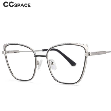 54030 Metal Anti Blue Light Optical Glasses Frames Retro Women Computer Eyeglasses