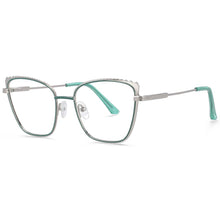 Load image into Gallery viewer, 54030 Metal Anti Blue Light Optical Glasses Frames Retro Women Computer Eyeglasses