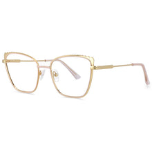 Load image into Gallery viewer, 54030 Metal Anti Blue Light Optical Glasses Frames Retro Women Computer Eyeglasses