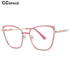 Load image into Gallery viewer, 54030 Metal Anti Blue Light Optical Glasses Frames Retro Women Computer Eyeglasses