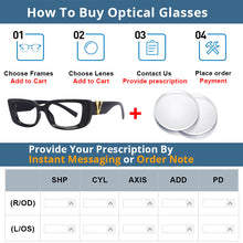 Carica l&#39;immagine nel visualizzatore di Gallery, 54034 Small Frame Cat Eye Brand Anti Blue Light Glasses Frames Men Women Computer Eyeglasses