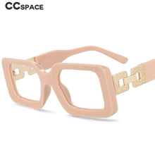 Load image into Gallery viewer, 54038 Brand Anti Blue Light Rectangle Glasses Frames Oversized Chain Men Women Computer Eyeglasses