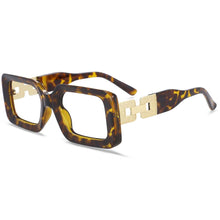 Load image into Gallery viewer, 54038 Brand Anti Blue Light Rectangle Glasses Frames Oversized Chain Men Women Computer Eyeglasses