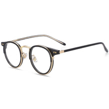 Load image into Gallery viewer, 54041 Round Retro Anti Blue Light Optical Glasses Frames Men Women TR90 Computer Eyeglasses