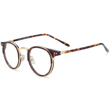 Load image into Gallery viewer, 54041 Round Retro Anti Blue Light Optical Glasses Frames Men Women TR90 Computer Eyeglasses