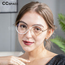 Load image into Gallery viewer, 54042 Round Metal Half Frame Anti Blue Light Optical Glasses Frames Men Women Computer Eyeglasses